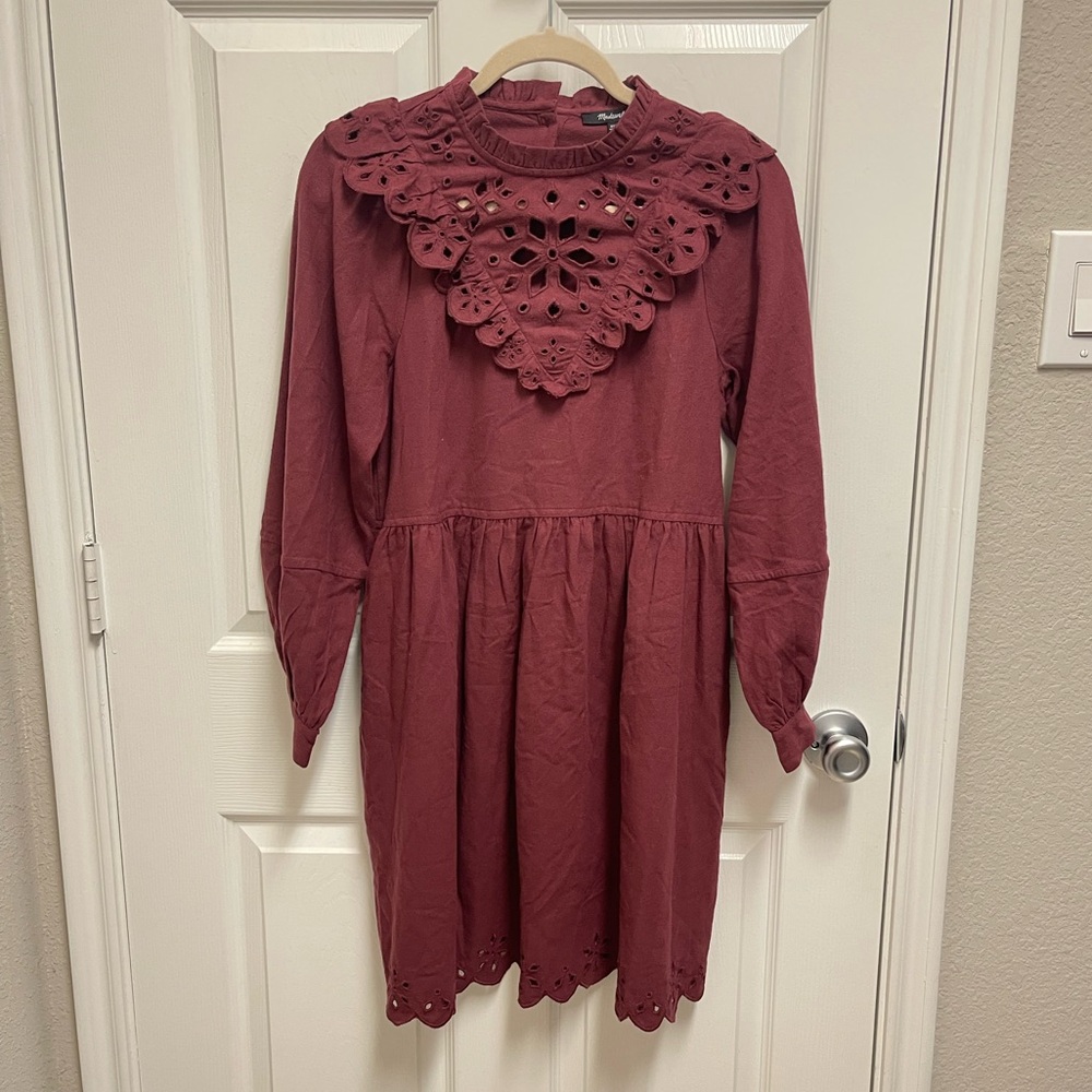 Madewell Maroon Fall Dress